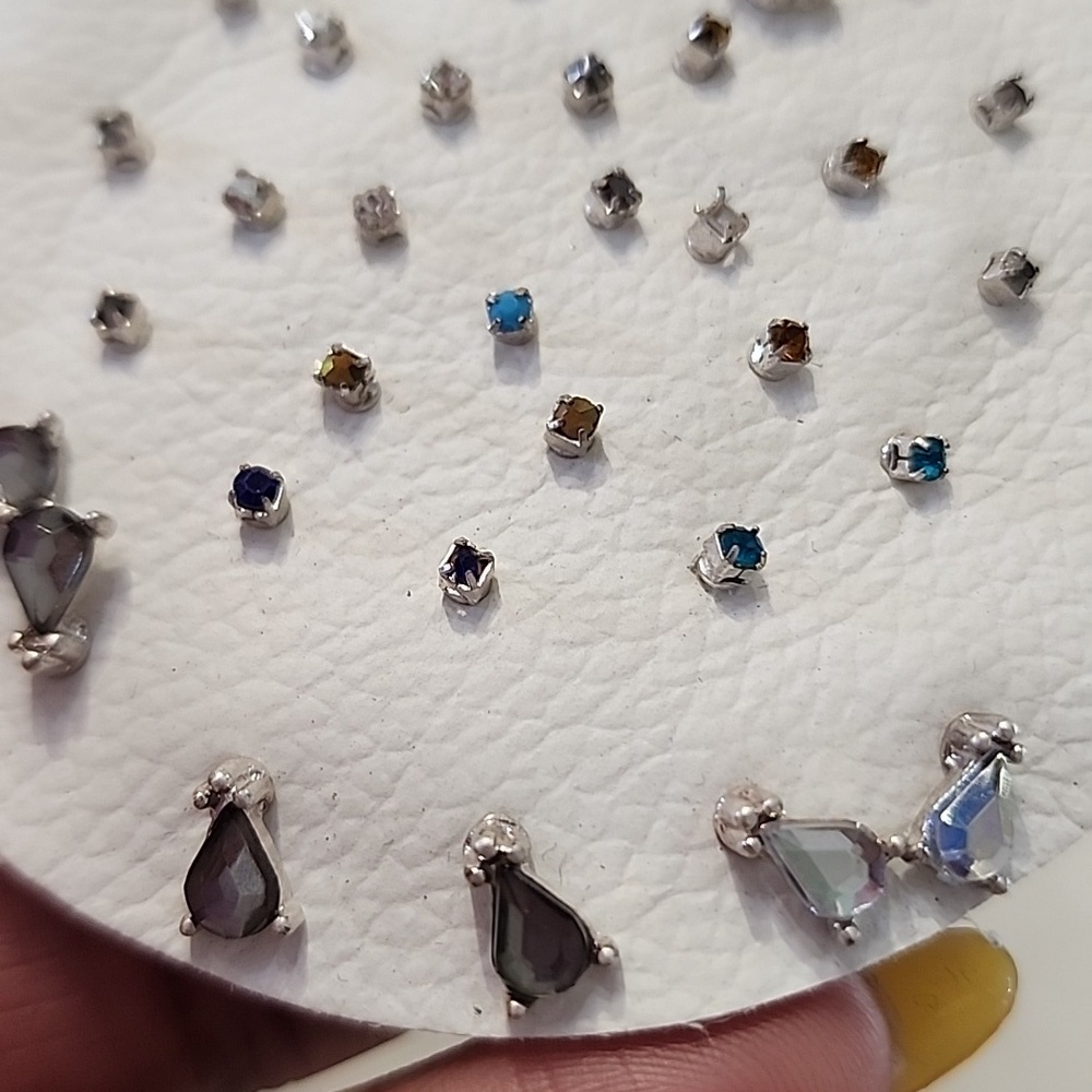Free People Multicolor Stud Earrings Set 10+ - Picture 3 of 6